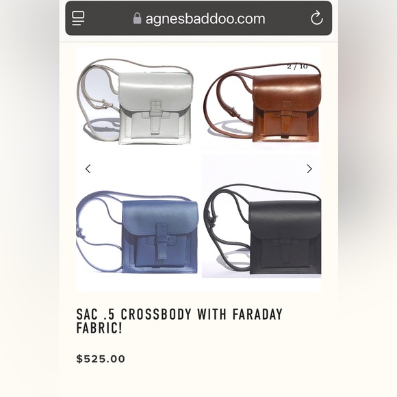 Agnes Baddoo CAMEL BROWN .5 sac crossbody: Brand new in dust bag: Gorgeous bag! - Picture 3 of 11